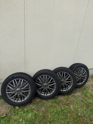 2025年製・1シーズンのみ】スタッドレス 155/65R14 アルミホイール4本