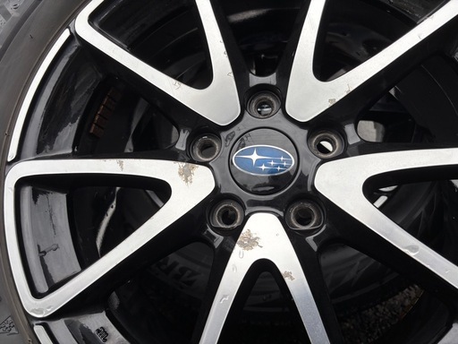 スバル 225/55R17純正アルミホイール スタッドレスタイヤ ホイール