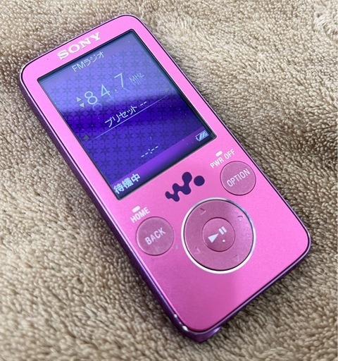 M【中古品】SONY ウォークマン NW-S636F 4GB ピンク 動作品 初期化済み