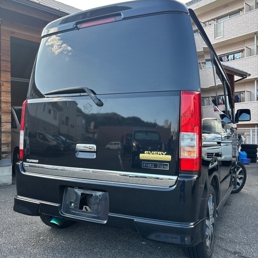 広島市エブリィワゴンPZターボスペシャル左右パワースライドドア車検