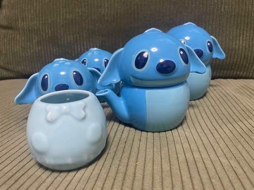 ディズニー スティッチ スクランプ 陶器 調味料セット 調味料入れ