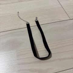 ベロア　黒リボン　チョーカーの画像