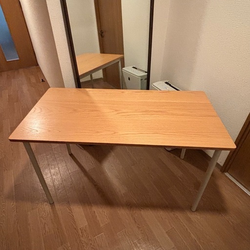 無印良品 デスク オーク材 スチール脚 廃盤品 (ぽん) 宮の沢のオフィス