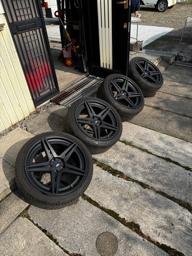 BCforged19インチ112 (ひら) 桔梗のタイヤ、ホイールの中古あげます
