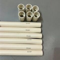 V 未来工業【店頭引取限定品】【6本＋6個セット売り】VF管フレキ2ｍ×6本VE-36F＋TSカップリング6個付(PVF-36)　51003C05 ジの画像