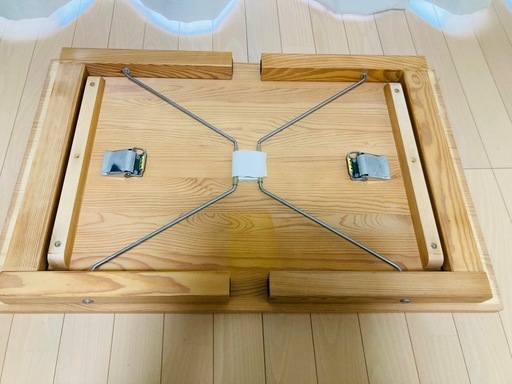無印良品】パイン材ローテーブル / 折りたたみ式（幅80cm・ナチュラル