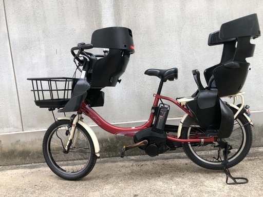 子供のせ自転車 3人乗り前後チャイルドシート (おはよう) 大阪の電動