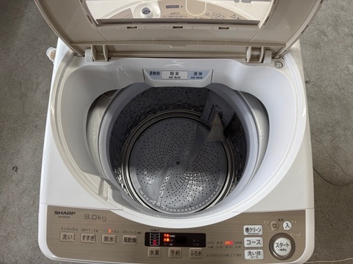 SHARP 9.0Kg 洗濯機インバーター搭載ES-KSV9F 2022年製 (プロハーツ