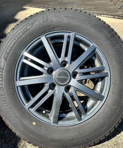 ブリヂストン BLIZZAK DM-V3 175/80R15 4本セット BALMINUMアルミ付