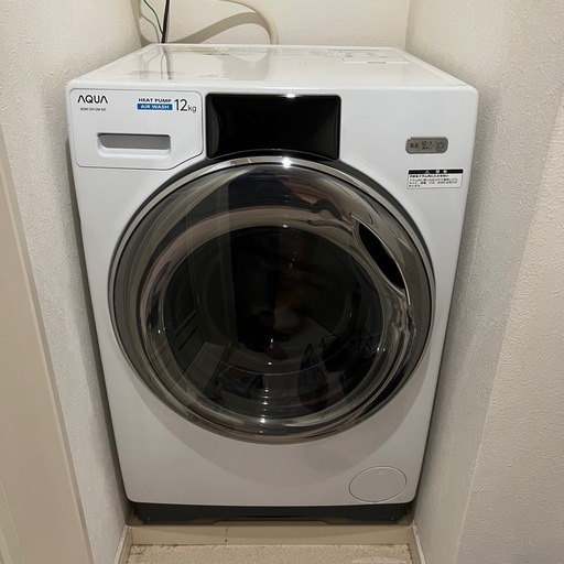 AQUA ドラム式洗濯機 AQW-DX12M 12kg (まみーぽこ) 渡辺通の生活家電