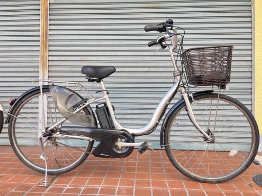 大阪府内配達無料ヤマハ電動自転車タイヤ26インチバッテリー 8.7Ah