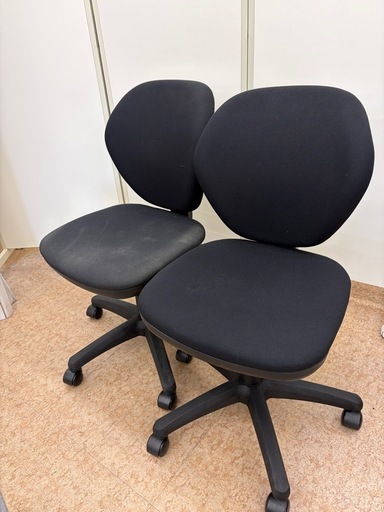 オフィスチェア2脚 (Y) 木更津の家具の中古あげます・譲ります