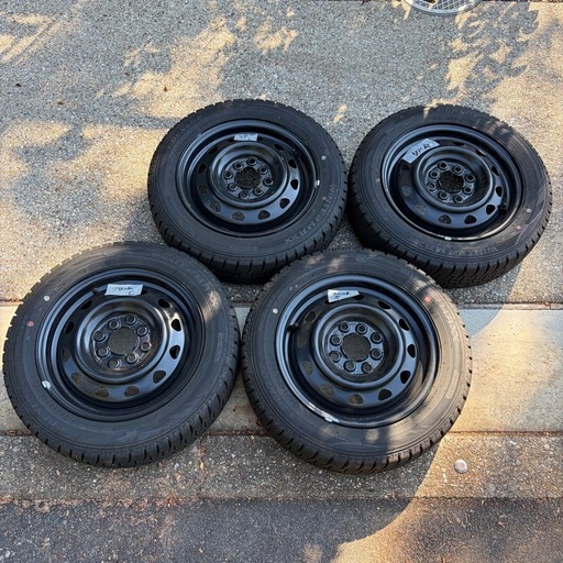 155/65R14 N-BOX スタッドレスタイヤ、ホイール4本セット (-alex O