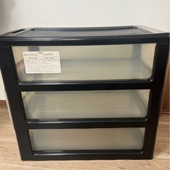 ３段収納引き出し（細長タイプ）の画像