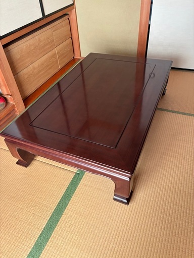 カリモク座卓 (かしみな) 滝谷のテーブル《座卓、ローテーブル》の中古