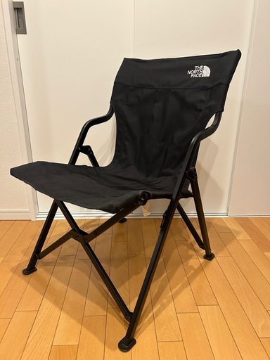 廃番モデル・美品】ノースフェイス TNFキャンプチェアスリム ブラック