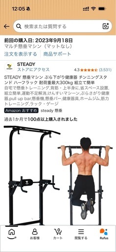 steady 懸垂器 ぶら下がり健康器 (けんちゃん) 札幌のフィットネス