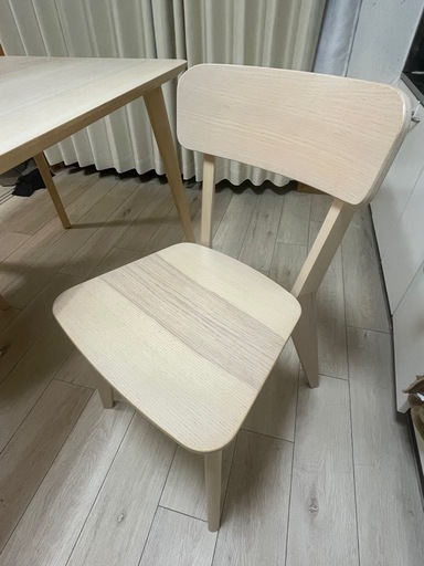 LISABO ダイニングテーブル椅子2脚3点セット (す) 堀切菖蒲園の