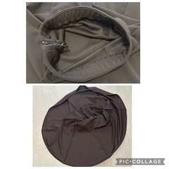 GU M マーメイドスカート ブラウン マキシ丈 ロングスカート ジーユー 秋 こげ茶 ストレッチ ハロウィン 茶色 裏地無し の画像