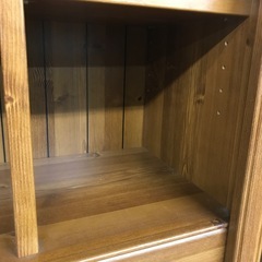 ジャングルジャングル貝塚店　本棚　木目　木製　茶色　ブラウン　引き出し　縦長　ナチュラル　シンプル　オシャレ　収納　インテリア　家具　中古　貝塚市　二色浜の画像