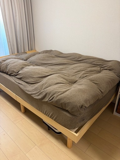 4万→5000円】セミダブルベッドセット（10/25以降引き渡し） (mayo