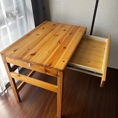 無印良品パイン材デスク86cm パソコンデスク勉強机 (アミィ) 六本松の