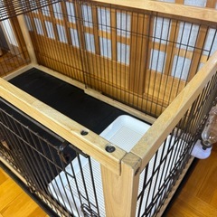 リッチェル（Richell）　木製スライドペットサークル ワイド（ナチュラル）の画像