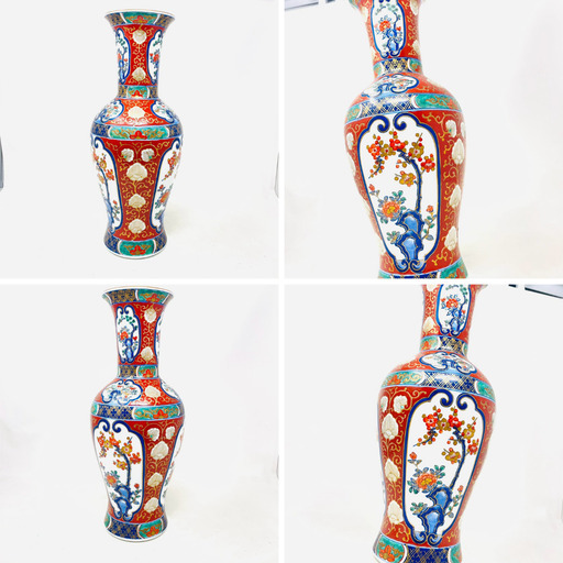 ❗️✨伝統工芸華やかな逸品✨❗️】有田焼✨花瓶 古伊万里風 ✨色絵花