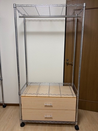 引き出し付メタルラック (Mömö) さがみ野の収納家具《スチールラック