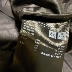 (SK07) UNIQLO ウルトラライトダウン ベスト 黒 サイズ不明の画像