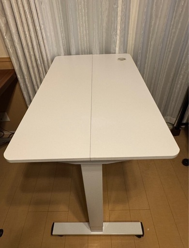 早い者勝ち】 電動昇降デスク 高さ調整：73〜118cm ホワイト 105×60cm
