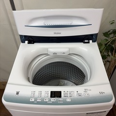 【🐤買取市場 6ヶ月保証】R662 ☀️ Haier / ハイアール 洗濯機 （洗濯5.5㎏) 2022年製 JW-U55HK ⭐ 動作確認済 ⭐ クリーニング済の画像