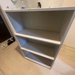 ホワイト収納棚・オープンラックの画像