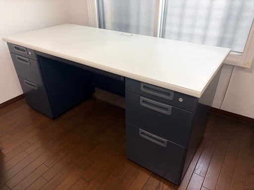 アスクルスチールOAデスク 両袖机 幅160cm (KIKI) 別府のオフィス用