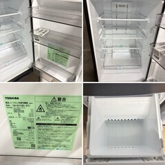 1297【戸田市 配送・設置無料】東芝 家電3点セット 冷蔵庫153L＋洗濯機6kg＋電子レンジ（フラットタイプ） 49,800円／単身の新生活に　3ヶ月保証・型番まで明記の画像