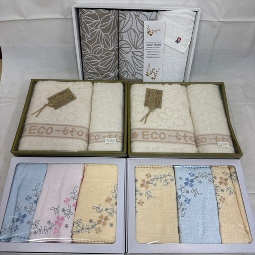 J10-87]【未使用・箱付き】タオルギフトセット 5箱まとめ売り（今治