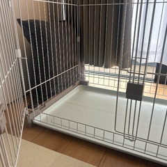 【無料】美品 ペット用 ケージ 犬 サークル アイリスオーヤマ 屋根付きの画像
