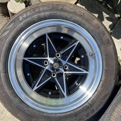 HELLO SPECIAL eight six 86 センターキャップ付き 7J 14インチ オフセット±0  PCD100 4H  4本セットの画像
