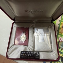 純銀メタルzippo  純銀ペンダントトップ　限定クレストデザイン
の画像