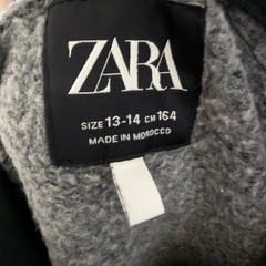 ZARA パーカー　黒　　　の画像