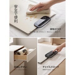 新品未使用❣️ 保温プレート ホットプレート 高速電気保温トレイ – 折りたたみ式 フードウォーマー ホワイト 白の画像