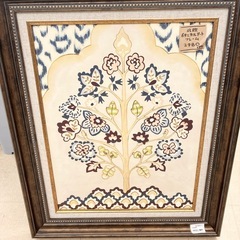 【ドリーム池田店】◎ジモティ割3%◎北欧風 ツリーアート　ボタニカルフレーム【67460】の画像