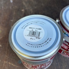 差し上げます　油性カラーサビ鉄用　グレー　0.7L 2缶の画像