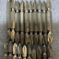 ②インパクトドライバ用ビット中古品２０本　の画像