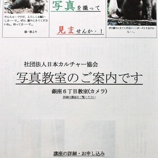 新・写真講座のご案内