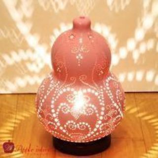 ひょうたんランプシェード ハートのワルツ ベビーピンク