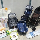 チャイルドシート、ベビーカーなど１１点セット♪第一子妊娠の方など、これから子供用品が必要な方へ。