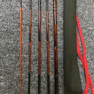 【委託販売】江戸和竿 竿富タナゴ竿 8寸切 5本 緑 